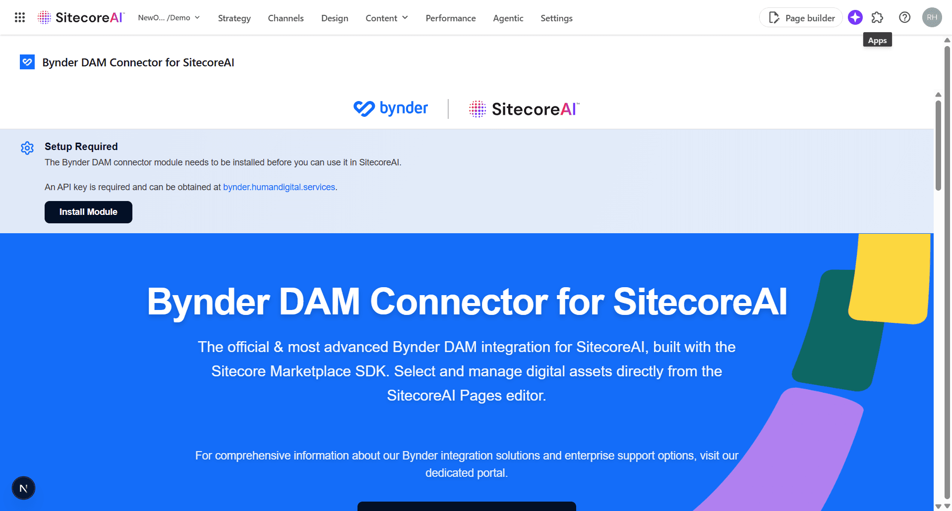 Setup Required Banner