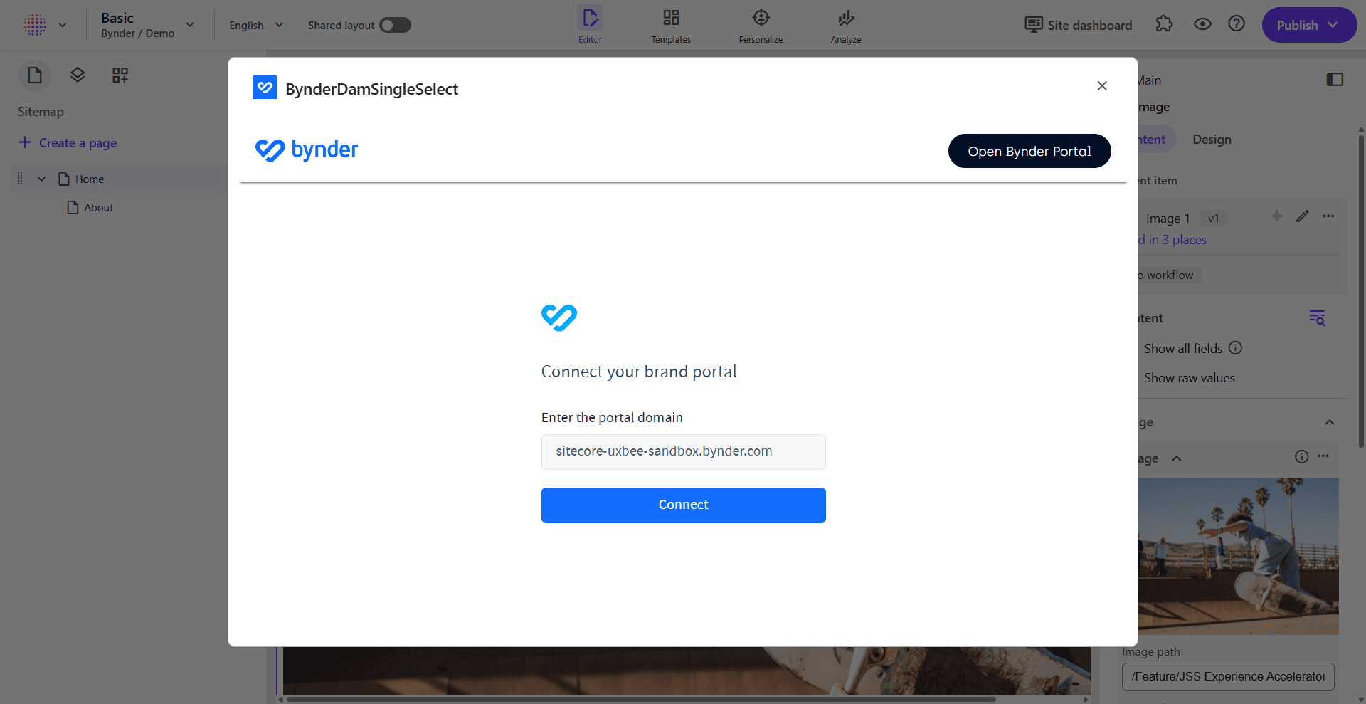 Connect your brand portal