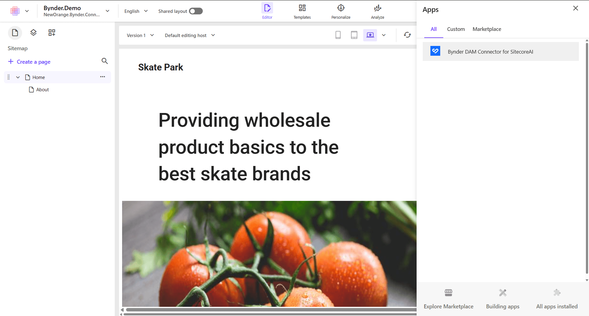 Setup Required in Context Panel