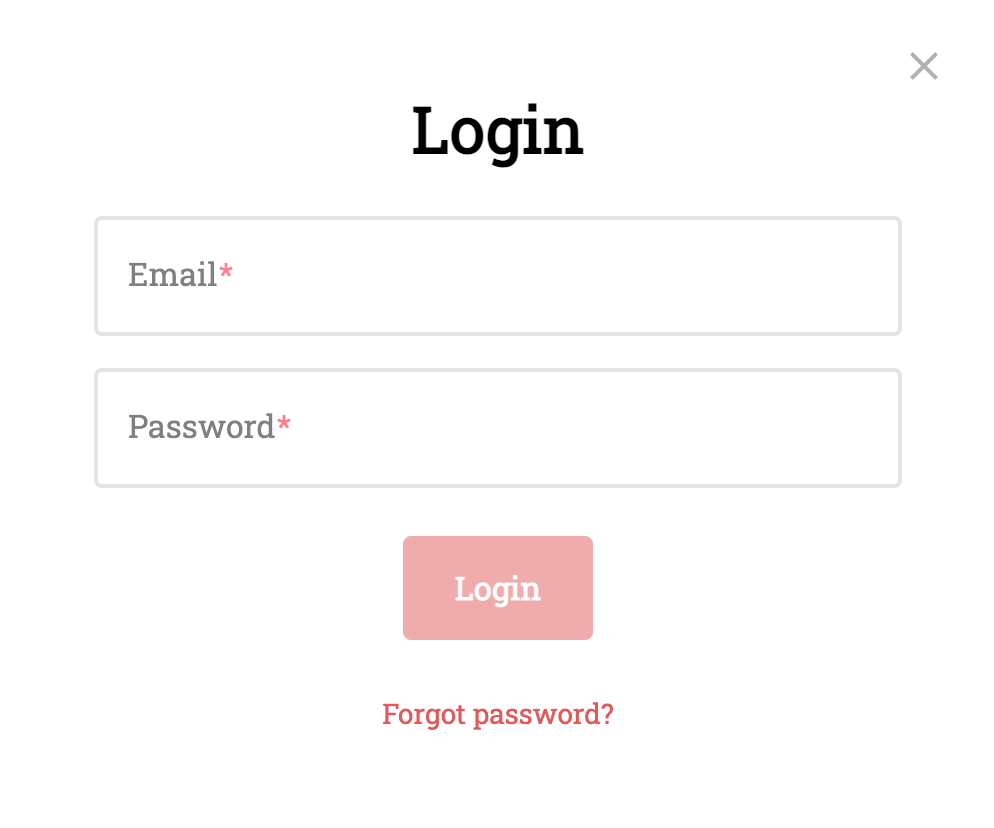 Login dialog